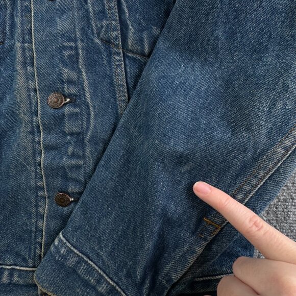 VTG LEVIS Trucker Jacket 70506-0216 Denim Type 3 USA Blue FACT. 527 Size 34 - Picture 13 of 16